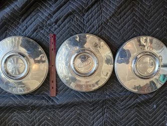 3 Old Ford Hub Caps