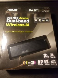 Asus USB-N53 adapter dual band wireless N