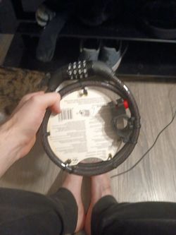 Unopened bike lock