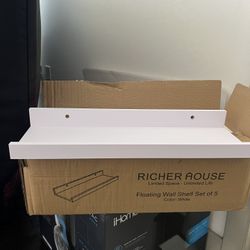 New in Box - Floating Shelves Set of 5