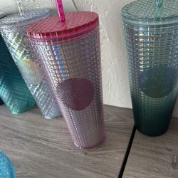 Starbucks Tumbler Pink Jeweled
