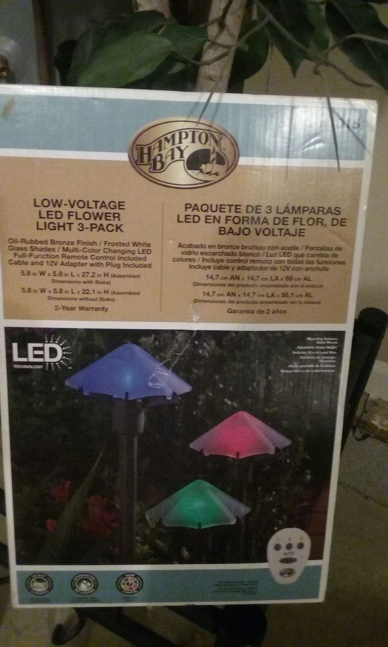 Outdoor Walkway Lights (change color)