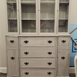 Antique Hutch With Secretary