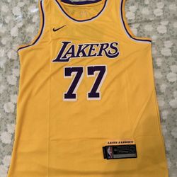 Luka Doncic Yellow LA Lakers Basketball Jersey
