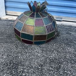 Stain Glass Lamp Great To Hang Over A Pool Table Or In A Room For a relaxed setting
