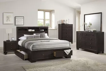 Brand New Espresso 4pc Queen Bedroom Set (Available in Eastern King)