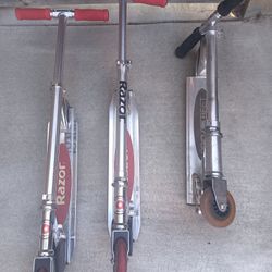 2 Razor Scooter & 1 Pro/Street Scooter Used Once