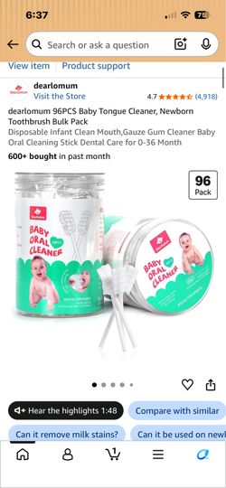 Baby tongue cleaner
