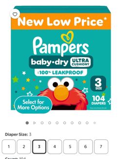 Pampers diapers size 3