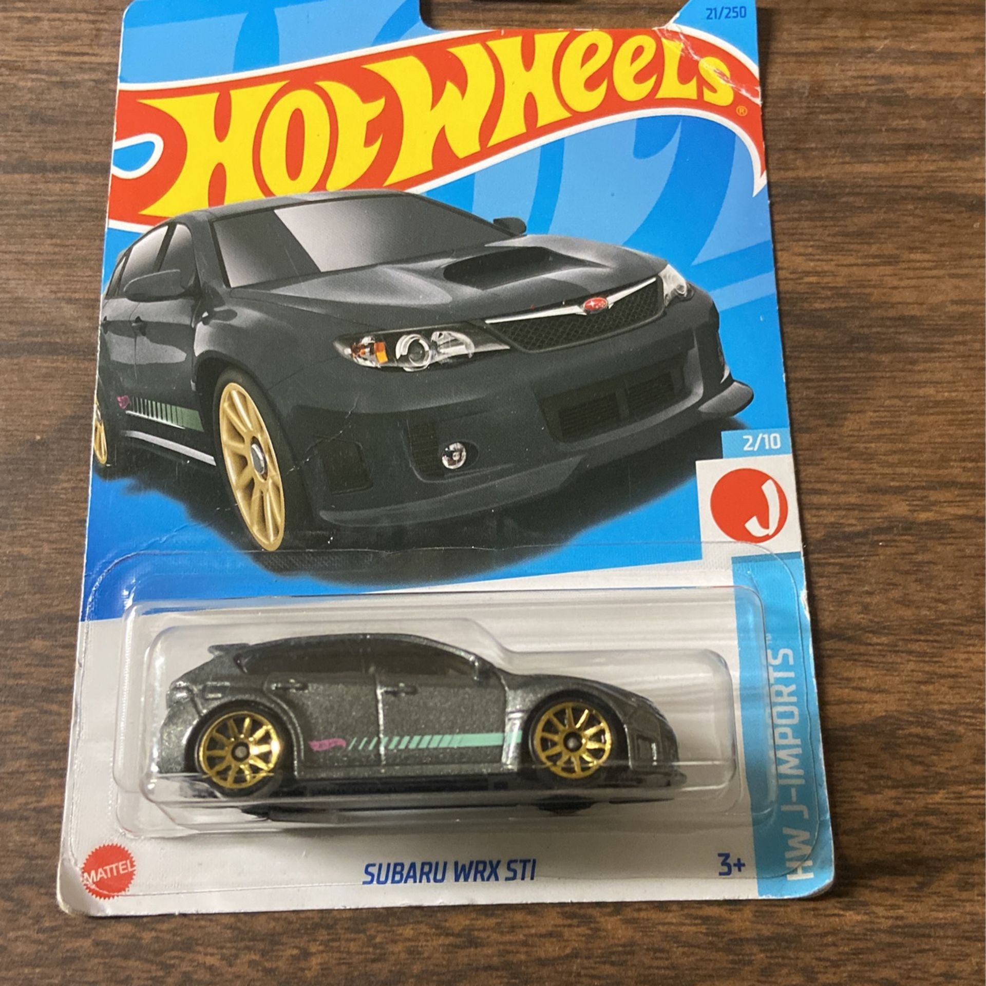 MATTEL Hot Wheels Basic car Subaru WRX STI Black HNK61 Mini Car Japan