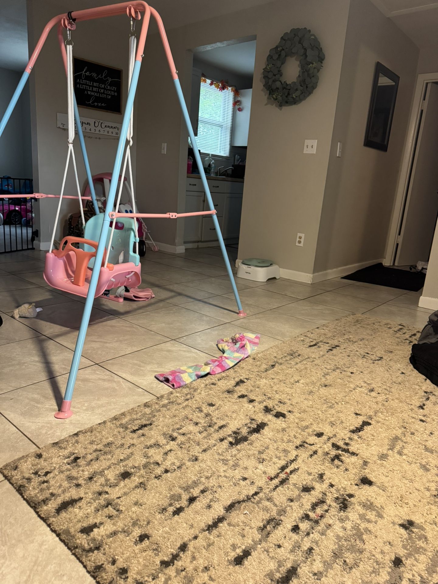Toddler Indoor Swing With Jumper