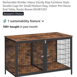 Dog crate furniture