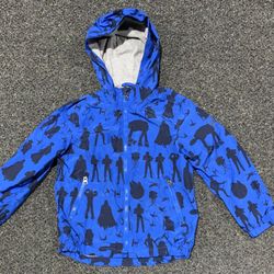 Gap Star Wars boys size 4/5 hooded lined spring jacket coat with zippered pockets 
