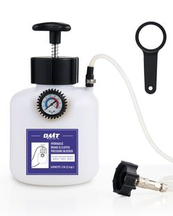Orion Motor Tech Brake Bleeder Kit, One Person 2.5L Brake Fluid Extractor Compatible with Ford VW BMW More, Brake Pressure Bleeder with 2.6qt Bottle V