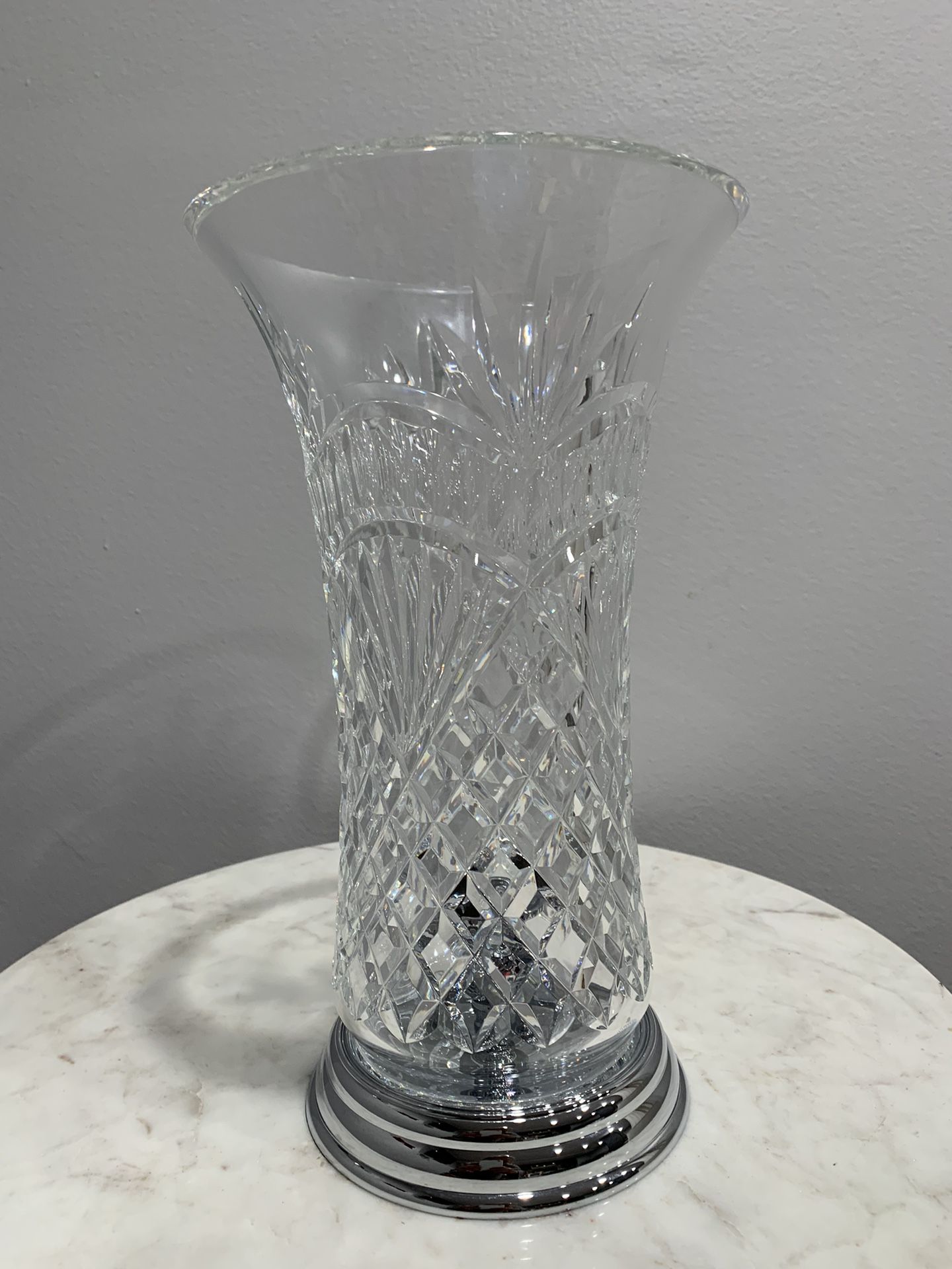 Waterford Crystal Sean O'Donnell signed 2003 Hurricane Candle Holder