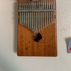 Kalimba Thumb Piano 16 Keys, Portable Mahogany Mbira Finger Piano
