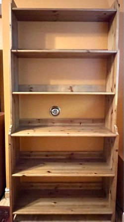 Solid Pine Shelf for books, media, games