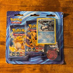 Pokémon XY Evolutions 3 Pack Blister Black Kyurem Promo Coin Sealed