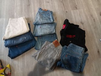 Vintage Levi's W/M Red/ Orange/ White Label $100ea.