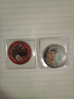 Michael Jordan & lamelo ball   39 mm collectors coin