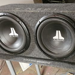 JL Audio 12in speakers with JL Audio ported box
