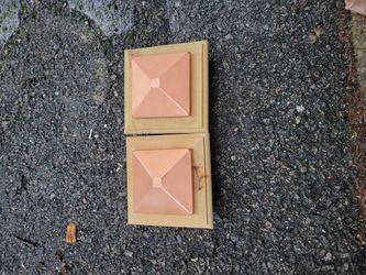 Dekorators 4x4 Copper Post Cap QTY 2