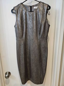 Calvin Klein Metallic cocktail dress