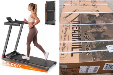100% Brand New 49” Walking Pad Treadmill with Handle Bar,Incline,Remote Control,Fun APP, Maximum speed of 7.5MPH