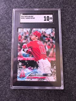 SGC 10 2018 TOPPS HOLIDAY HMW17 SHOHEI OHTANI