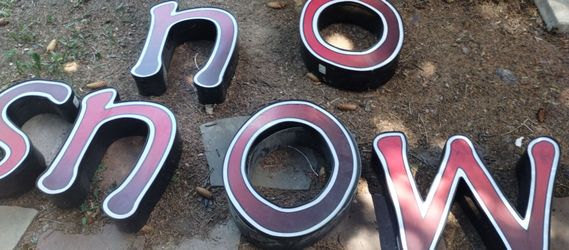 LED sign.. letters