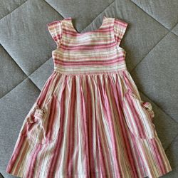 Girls Linen Dress - Size 6