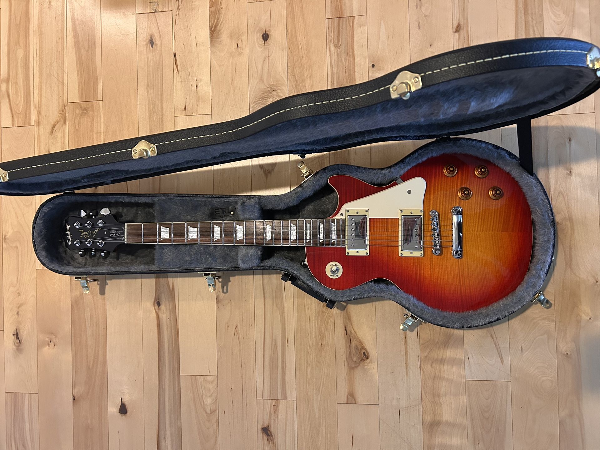 Epiphone Les Paul Standard '60s Quilt Top Limited-Edition Electric Guitar Faded Cherry Sunburst