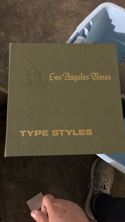 LA Times Type Style Print Book