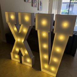 Marquee Numbers 15th-Birthday Large Decorations