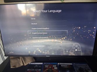 PS5 1tb with Disc drive + 4 Games