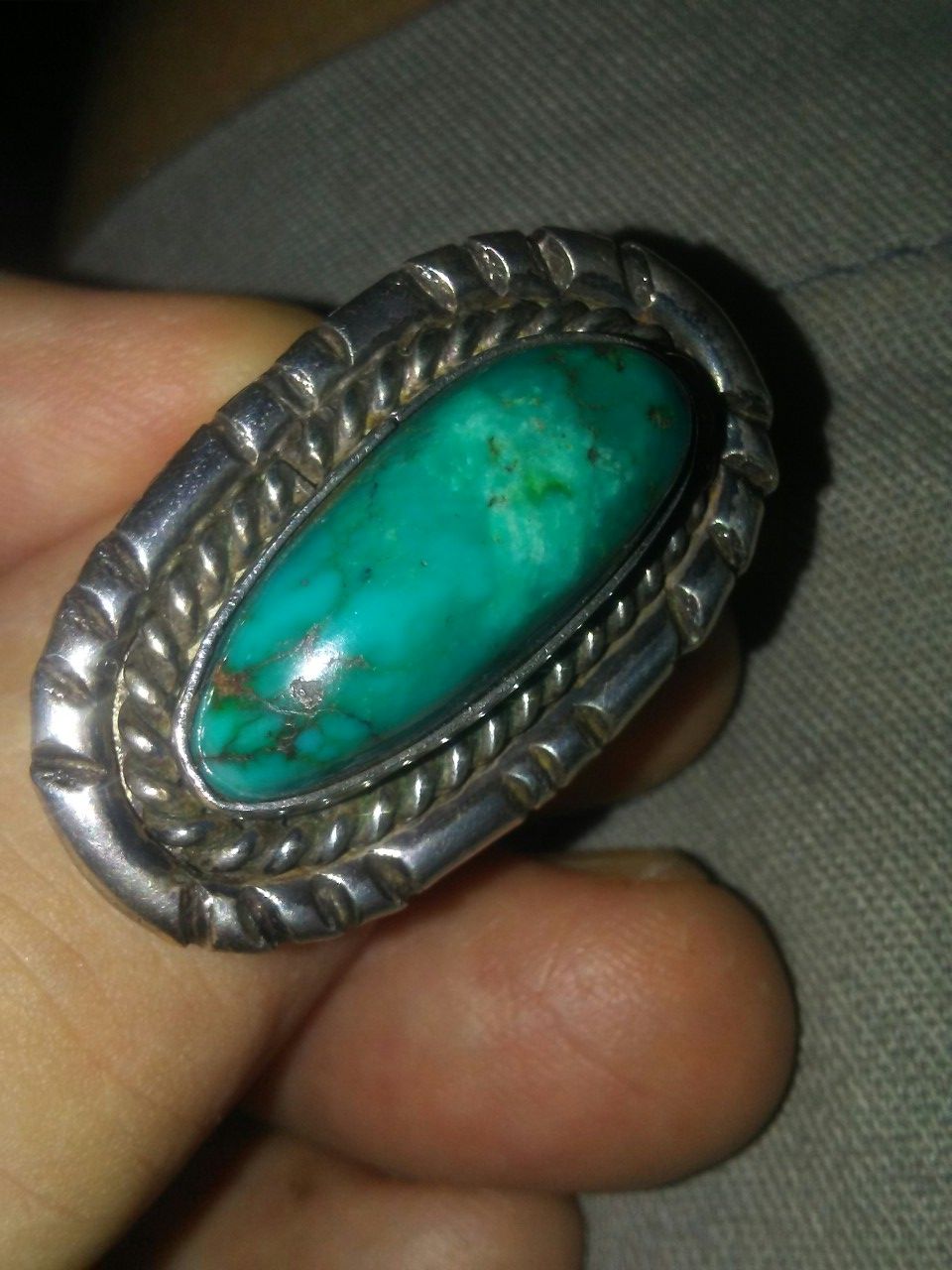 From the 1930 sterling silver rings. Real stone.hand made