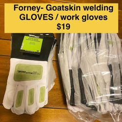 Goat Skin WELDING-Work GLOVES - New Mens Large