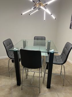 living room set and dining room set almost new from el dorado furniture
