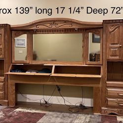 3 Piece Bedroom Set with Mirrors and Storage
