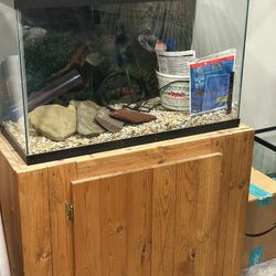 30 Gallon High fish tank with home made stand