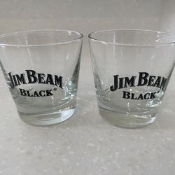 Jim Beam Black Whiskey Glasses, $5, new