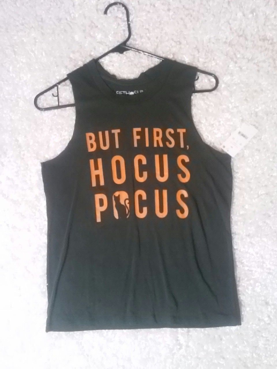 Fifth Sun But First Hocus Pocus Halloween Cat Costume Top Size XS (fits larger)