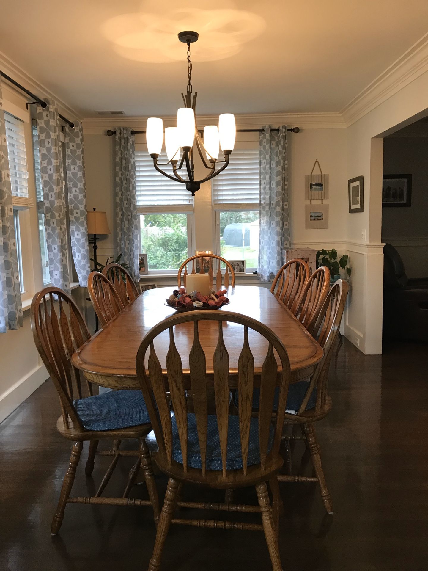 Oak table and chairs