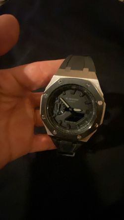 Casio G-Shock GA2100 watch with CasiOak AP Case