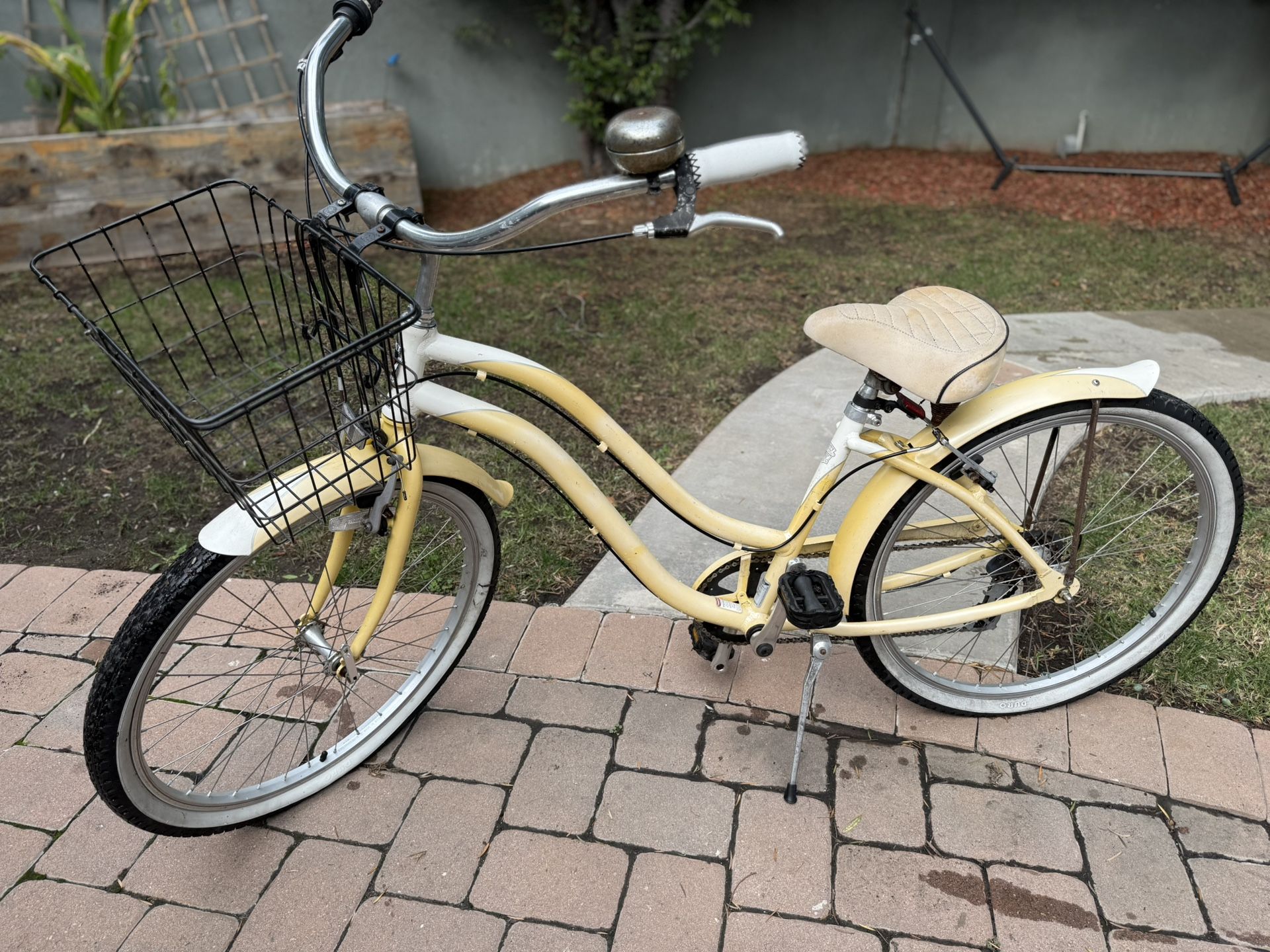 Vintage Yellow Cruiser Bike