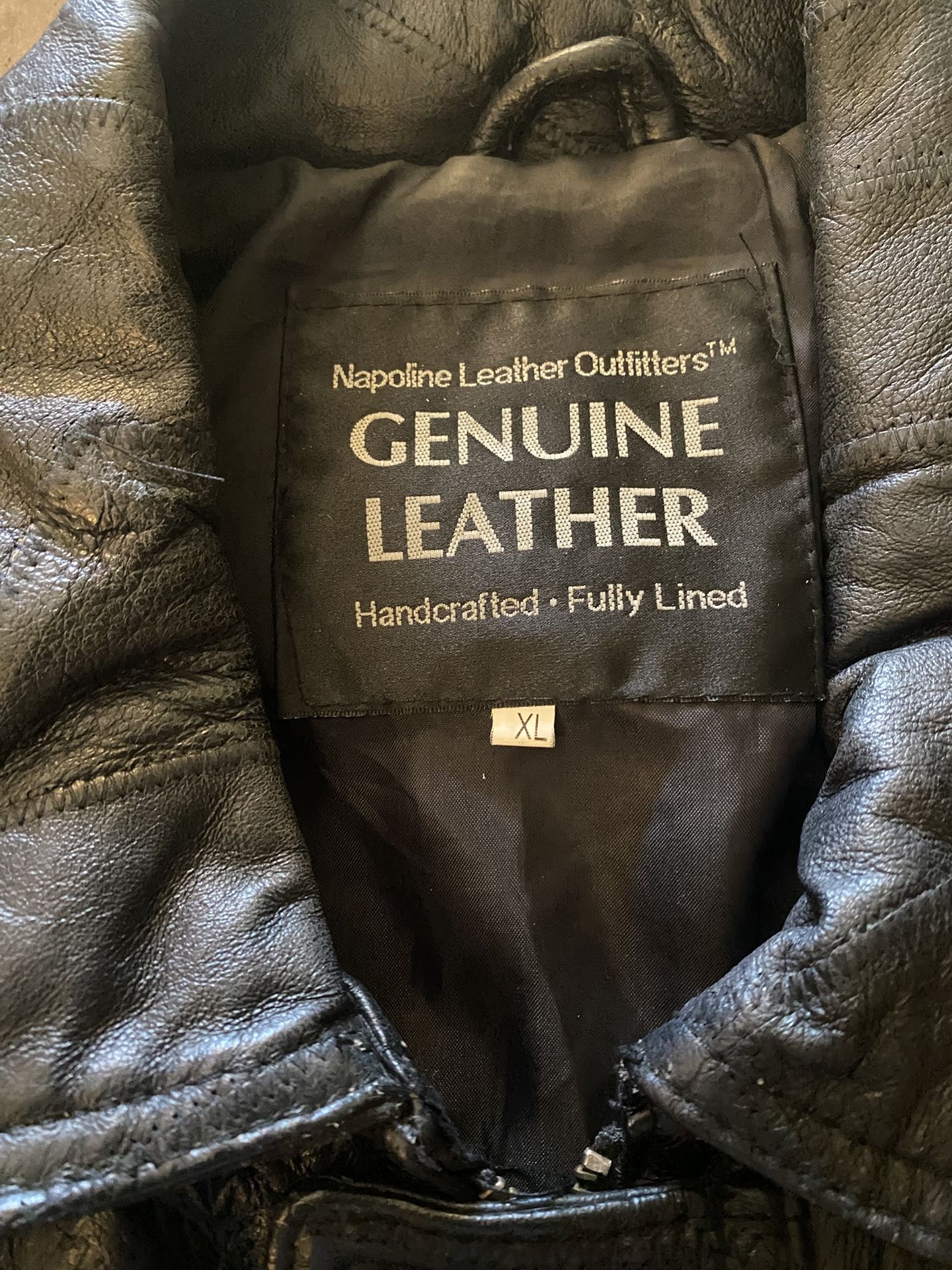 Napoline Leather Outfitters - Mens Leather Jacket. Size XL