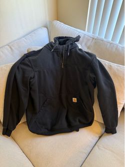 Carhartt Loose Fit 1/4 Zip Hoodie Size L
