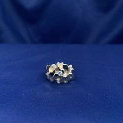 14KYG Nugget Diamond Ring