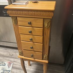 Jewelry Box ( Best Offer Has Wobbly Leg But Can Be Fixed)