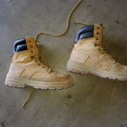 Men Steel Toe Work Boots Like New Worn A Few Times Size 13